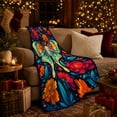 thumbnail image 3 of autumn celebration Decorative Moth Botanical Print, Festive autumn celebration Scene, Warm Flannel Blanket for Living Room and Family Room, Art Lovers autumn celebration Gift, Festive Home Decor, 3 of 9