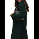 thumbnail image 3 of Abrigo de Guisante para Mujer, con Solapa y un Solo Botón, Cortavientos, Holgado, Informal, de Longitud Media, para Otoño e Invierno. Verde Oscuro XL, 3 of 7