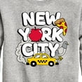 thumbnail image 3 of Instant Message - New York City Collage  - Toddler & Youth Crewneck Fleece Sweatshirt, 3 of 6