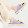 thumbnail image 5 of Smile Face Slippers for Women and Men Retro Comfy PU Leather Slip-On House Shoes with Memory Foam Warm Soft Flat Slides for Indoor & Outdoor, 5 of 5