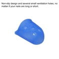 thumbnail image 4 of Uxcell Finger Tips Anti Slip Fingertip Protector, 10 Pack Silicone Finger Guard, Dark Blue, 4 of 6