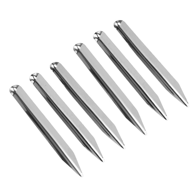 Stainless Steel Laboratory Spatula, Semi Circular Across Sections Laboratory Spatula Kit Spoon Accurate 6Pcs with Rounded Pointed Ends for Metal Bead
