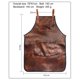 thumbnail image 2 of Dnzceghtig Brown B Delantal de Chef para Hombres y Mujeres Delantal de Cuero Impermeable con Bolsillos Correas Cruzadas en la Espalda para Cocina Barbacoa Cocina Barbero Barista Delantal Trabajo, 2 of 4