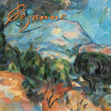 The Gifted Stationery 2026 Square Wall Calendar, Cezanne, 16-Month Arts & Antiques Theme Hanging Calendar with 180 Reminder Stickers, Month Planner for Home, or Creative Spaces, 12x12 In