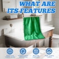 thumbnail image 4 of AUQ Bath Towels Large,Non-Pilling Fiber Structure Washcloths for Showering,Soft Lightweight Fabric Hand Towel,Green,13.78*29.53*0.39in, 4 of 7