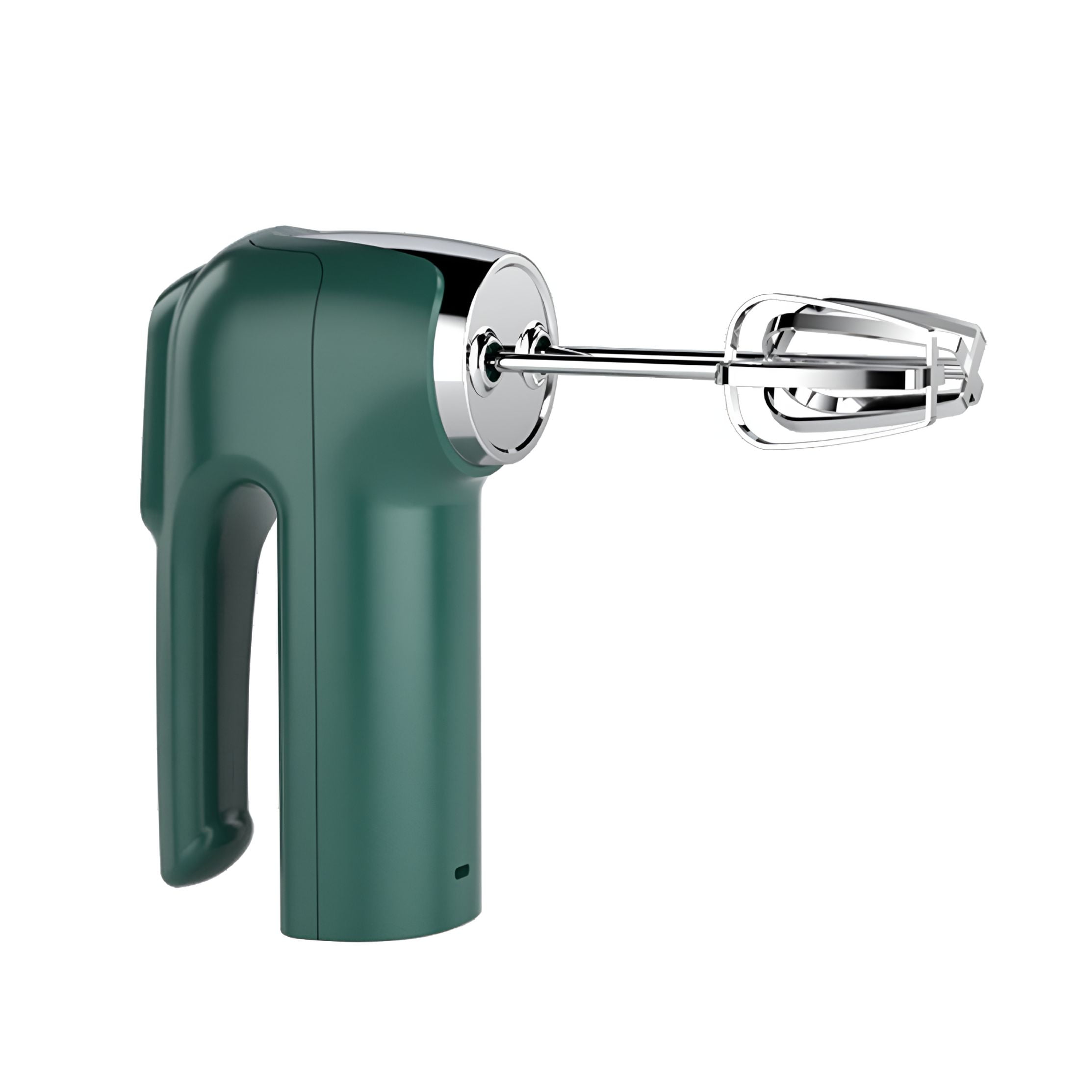 ZEPARO Cordless Electric Whisk 3 Speeds USB Rechargeable Stainless Steel Egg Beater Handheld Mixer Blender Milk Frother Kitchen Baking Supplies -Green
