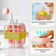 thumbnail image 2 of 2-in-1 Ice Cube Tray Water Bottle, Touch-Free Easy Ice Release Freezer, 800ml Ice Mold Water Bottle for Coffee Juice Beverages Liquors, 2 of 4