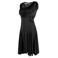 thumbnail image 3 of Vestido de baile latino Baoblaze con flecos Disfraz de escenario para tango rumba cha cha, 3 of 8