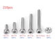 thumbnail image 2 of Risegun Tornillos de Cabeza Hueca, 210 Piezas M2.5 Acero Inoxidable SS304 Juego de Tornillos y Tuercas de Cabeza Hueca Hexagonal, para electrodomésticos y oficinas, Equipos de comunicación, 2 of 8