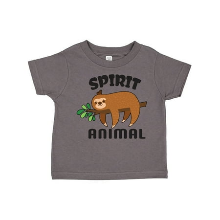 

Inktastic My Spirit Animal is a Sloth with Sloth Illustration Gift Toddler Boy or Toddler Girl T-Shirt