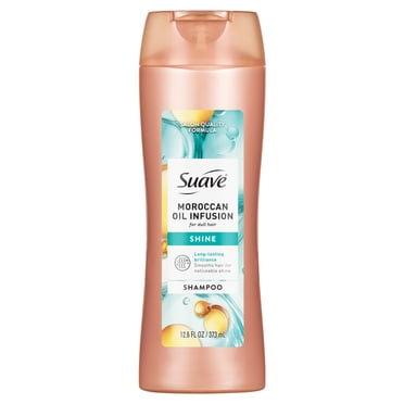 Suave Moroccan Oil Infusion Shampoo For Dull Hair, Adds Shine, 12.6 FL OZ
