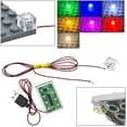 thumbnail image 5 of Bloque de construcción con control remoto LED de 0,8 mm, 1 x 1, 1 x 4, 1 x 2, lámpara de flash, luz de calle, sable de luz, foco, lámpara de vela, ladrillos, 5 of 5