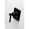 thumbnail image 2 of Kingston KS3045DKL Kaiser Single-Handle Three-Way Diverter Valve with Square Trim Kit in Oil Rubbed Bronze, 2 of 9