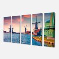thumbnail image 2 of Zaandam Mills on Water Channel - Large Landscape Canvas Art Print, 2 of 3