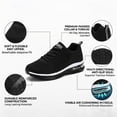 thumbnail image 4 of REABO Men's Tennis Running Shoes, Lightweight Arch Support Athletic Sneakers, 4 of 8