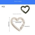 thumbnail image 5 of WINDLAND Carabiner Clips Snap Spring Hook Heart Shape Clasp Keyring Carabina Karabiner, 5 of 7