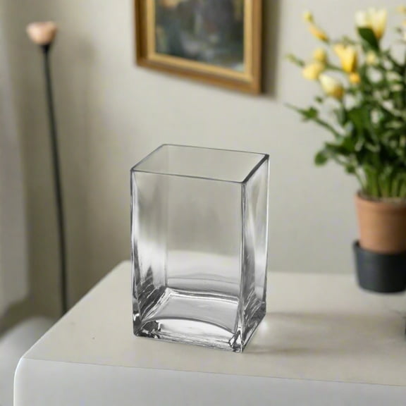 Harriet Clear Glass Block Vase