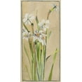 thumbnail image 2 of Overbeck, Hannah Borger 11x18 White Modern Wood Framed Museum Art Print Titled - White Narcissus with Gray Accents, 2 of 4
