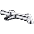 thumbnail image 1 of Single Handle Control Mixer Tap, Ergonomic Handle Design for Precise Temperature Setting, Universal G1_2 Connection Chrome Plated Brass Bathtub Faucet, 1 of 5