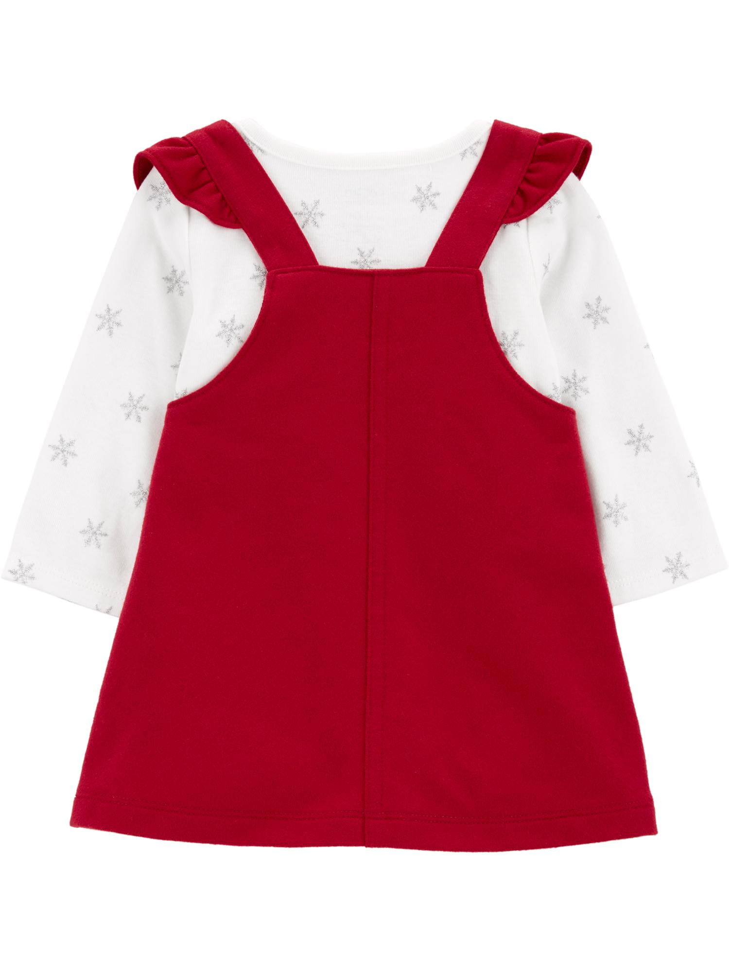 Carter's Child of Mine Baby Girl Holiday Dress Set, 2-Piece, Sizes Newborn-12 Months