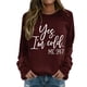 thumbnail image 1 of Gibobby Sudaderas para Mujer Sudaderas de cuello redondo para mujer estilo casual manga larga ligeras cómodas holgadas de moda sin botones(Vino,XG), 1 of 4