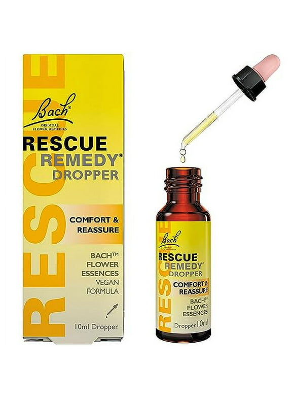 RESCUE REMEDY Dropper, 10mL, Natural Homeopathic Stress Relief