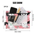 thumbnail image 3 of Ckdifva Ghosts Stars Pencil Pouch 3 Ring Zipper Pencil Case Binder Pockets Clear Top Cosmetic Bag 2 Pack, 3 of 6