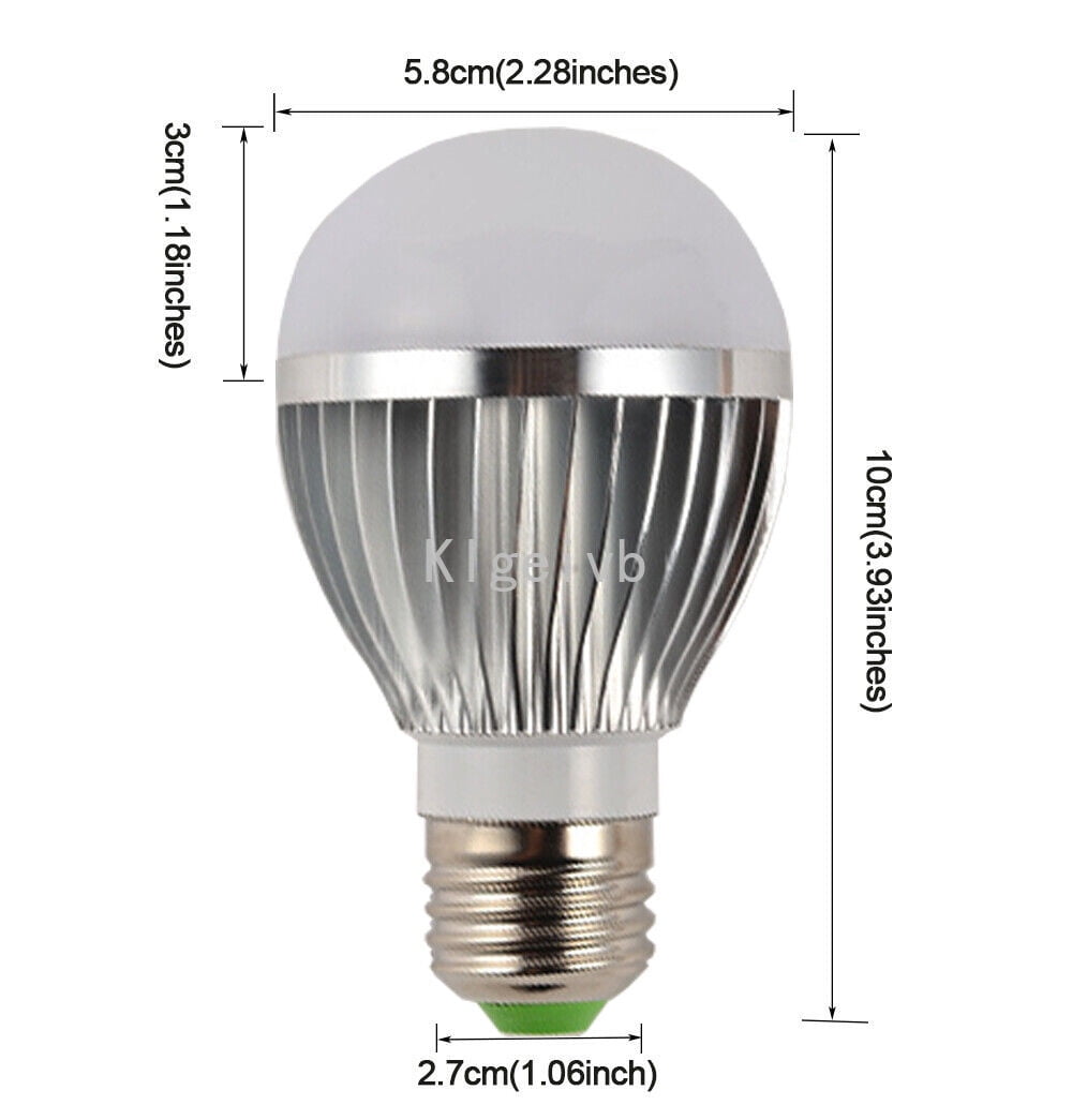5X 3W high power E27 E26 LED 940nm IR Infrared Light Bulb for CCTV illuminator No Glow, Night Vision for Security CCTV Camera