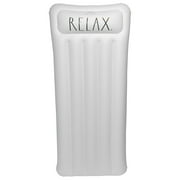 Rae Dunn: Relax Lounger - 68"x28" Pool Float, CocoNut Float, Inflatable Water Accessory, Anti-Leak, Durable, Ages 8+