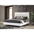 thumbnail image 2 of Cassia Eastern King LED Panel Bed White High Gloss, 2 of 11