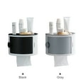 thumbnail image 2 of Zootealy Desktop Paper Towel Dispenser with Storage Shelf Wall Mounted Paper Towel Holder Dispenser Self Adhesive Toilet Tissue Garbage Bags Dispenser Paper Extraction Dispenser for Kitchen Bathroom, 2 of 8