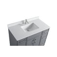 thumbnail image 3 of VSC 42in Single Sink Freestanding Bath Vanity in Gray with White Cultured Marble Top, 3 of 4