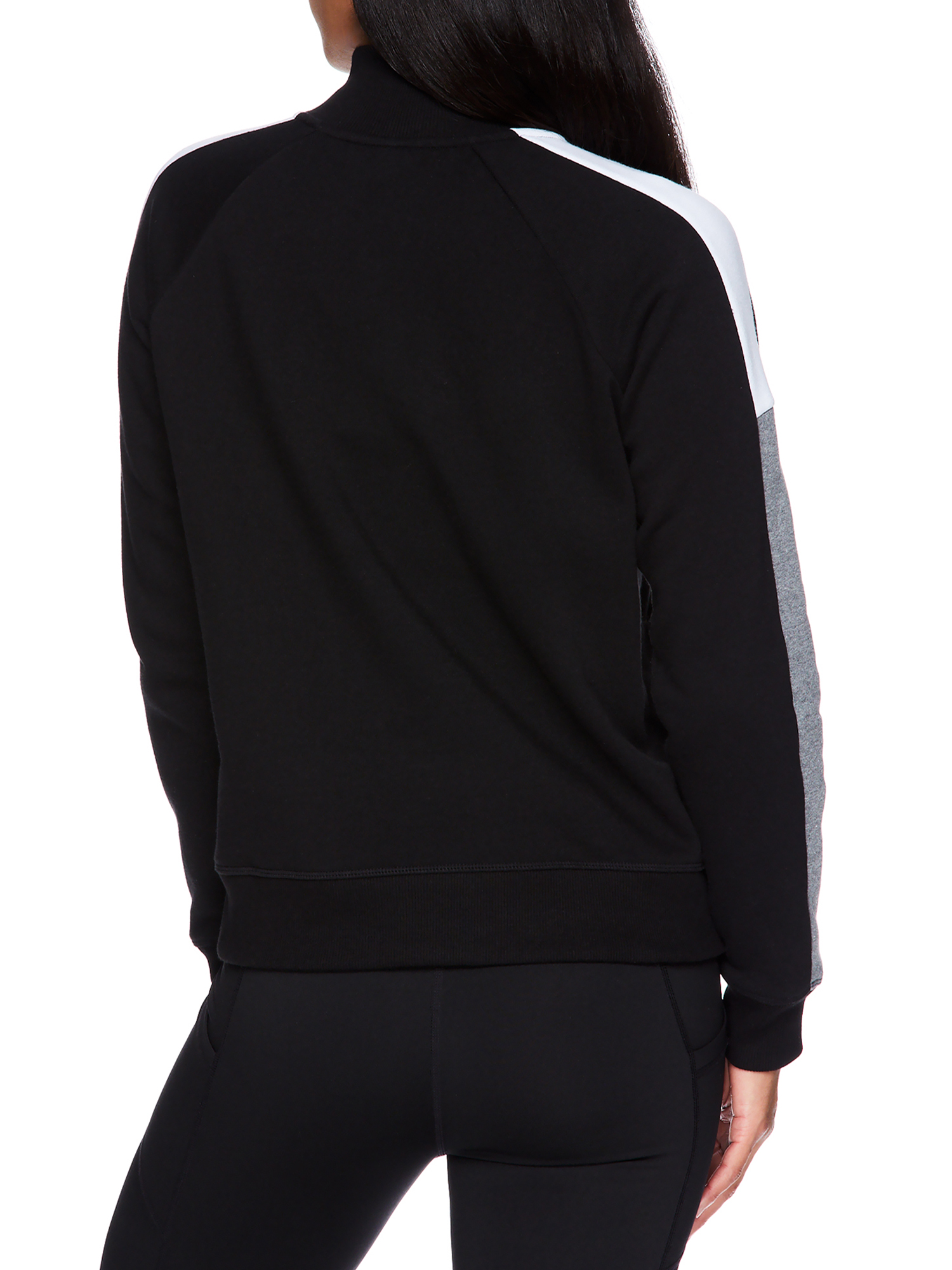 Reebok Women's Color Block Fleece Turtleneck Sweathshirt, Half Zip - image 2 of 4