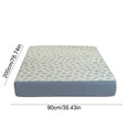 thumbnail image 3 of Linnome Fitted Sheet Floral Pattern Breathable Linen Mattress Protector for Single Bed Cool Easy Clean 35.4x78.4in Multicolor#06, 3 of 6