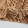 thumbnail image 4 of Rrxhxhs Cardigan for Girls Crew Neck Cable Knit Button Front Long Sleeve Warm Casual Cover Up, 4 of 9