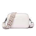 thumbnail image 1 of Bolso de cuero genuino para mujer, capa para la cabeza, correa de hombro ancha de cuero de vaca, bolso de hombro de cuero puro, bolso de mensajero informal de cuero suave JFHHH pequeña, 1 of 4