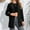 Black, variant on Women's Winter Mid Length Plain Color Suit Jacket With Buttons Crazy Wool Winter Jackets Women Long Coats Womens Long Womens Coat Women Extra Long Jacket V Neck Belt Plain Outerwear for Women Womens