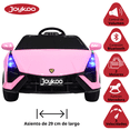 thumbnail image 3 of Montable Electrico para Niños Carro Deportivo Bluetooth Luz Led Control Remoto 12v - Rosa, 3 of 7