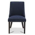 thumbnail image 3 of CHITA Upholstered Dining Chairs Set of 2 Kitchen Chairs, Full Back&Wood Legs, Fabric in Insignia Blue, 3 of 7