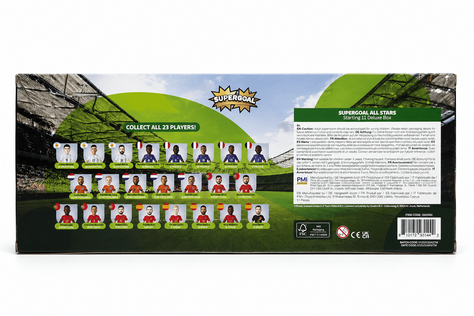 PMI Collectibles Supergoal All Stars Official Football Mini Figures 11 Pack