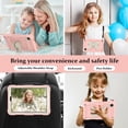 thumbnail image 5 of FJLBDE Case for Samsung Galaxy Tab A11 / Tab A9 8.7 Inch 2025/2023 with Butterfly Stand, Shockproof Protective Tablet Cover with Shoulder Strap for Kids Girls, Beige Pink, 5 of 5