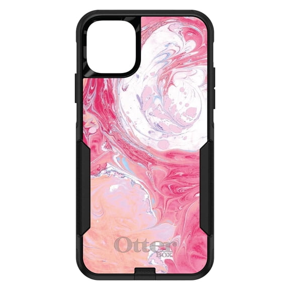 DistinctInk OtterBox Commuter Custom Case for Apple iPhone 15 (6.1" Screen) - Printed Marble Image - Wireless Charging Compatible