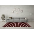 thumbnail image 3 of Ahgly Company Indoor Round Abstract Red Contemporary Area Rugs, 7' Round, 3 of 4