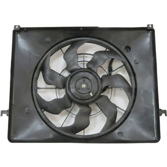 Radiator Fan Assembly - Compatible with 2009 - 2010 Hyundai Sonata Sedan 2.4L 4-Cylinder