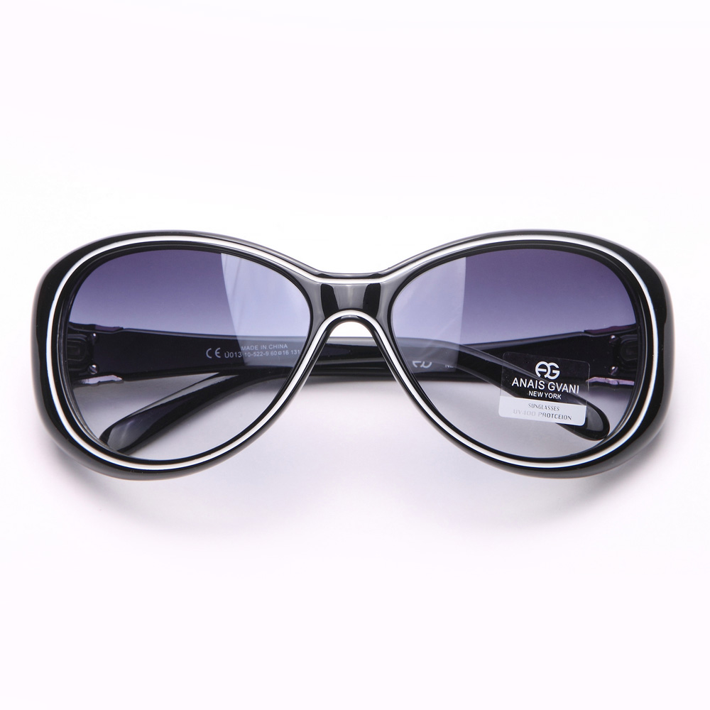 Dasein Fashion Wide Sunglasses with Outline Accent UV Polarized - image 5 of 8