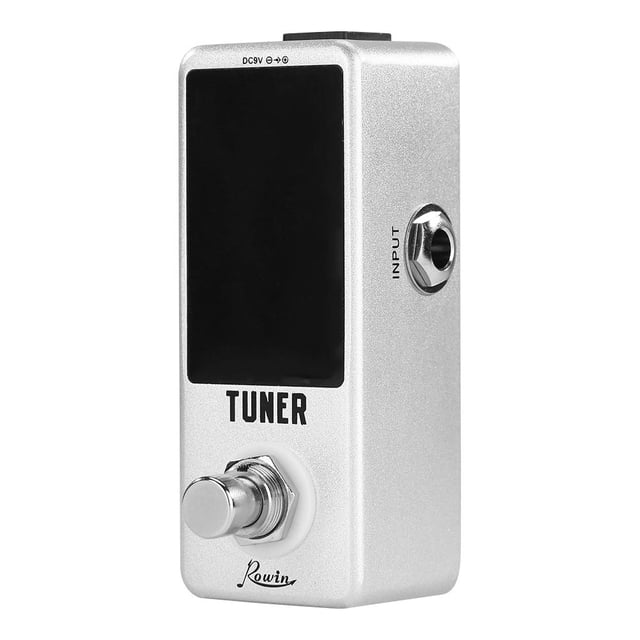 Pedal de efecto de afinador cromático de guitarra de alta precisión de aleación de zinc Rowin LT-910 Tmvgtek Deportes Acuáticos