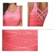 thumbnail image 5 of Trajes de baño de una pieza para mujer Trajes de baño cruzados en la espalda con estampado de bloque de color Trajes de baño atléticos, Azul, 2xl Feliz Sencillez, 5 of 5