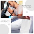 thumbnail image 4 of ibasenice Disposable Vomit Bags for Travel Made from Paper Ideal for Cars Airplanes Compact and Waterproof 20Pcs White, 4 of 9