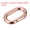 Rose Gold, variant on Uxcell 1.14 Inch Spring Oval Ring Round Snap Clip Trigger for Bag Purse Keychain, 5Pack Brass