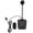 Matte Black RGB, variant on NFTIGB Computer Microphone USB RGB Light Adjustable Gooseneck Noise Reduction 360 Degrees USB Gaming Mic for Live Streaming PC Laptop Esports, Pack Length 14.00 inches / 35.56 cm, Width 12.00 inches